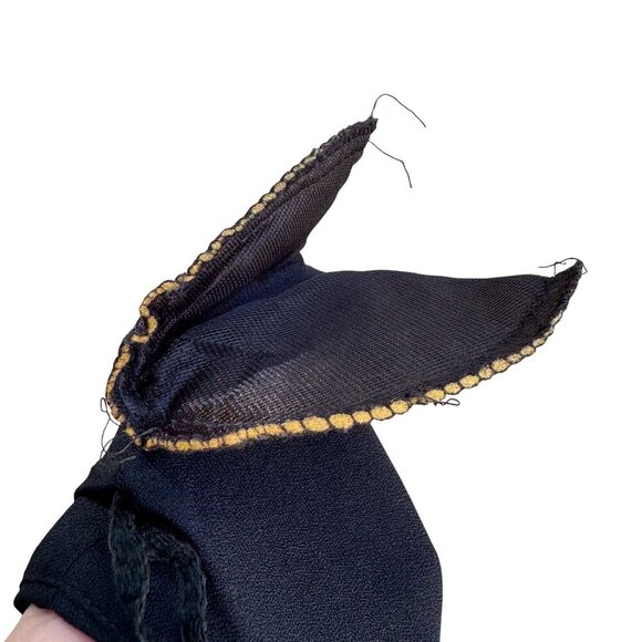 Jeffrey & Dara Vintage Black Rose Button Scoop Neck Wide Leg Jumpsuit New 20 - Picture 12 of 12